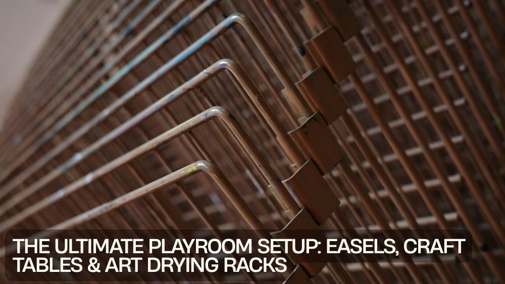 The Ultimate Playroom Setup: Easels, Craft Tables & Art Drying Racks