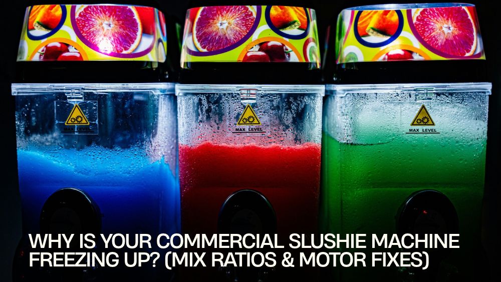 Why Is Your Commercial Slushie Machine Freezing Up? (Mix Ratios & Motor Fixes)