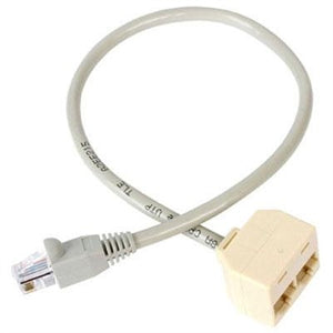 2-to-1 RJ45 Splitter Cable Adapter - Network splitter - RJ-45 (M) - RJ-45 (F)