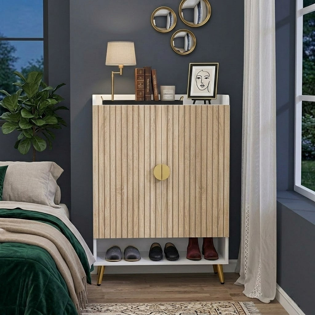 7-Tier Shoe Cabinet, Shoe Storage Organizer with Adjustable Shelves