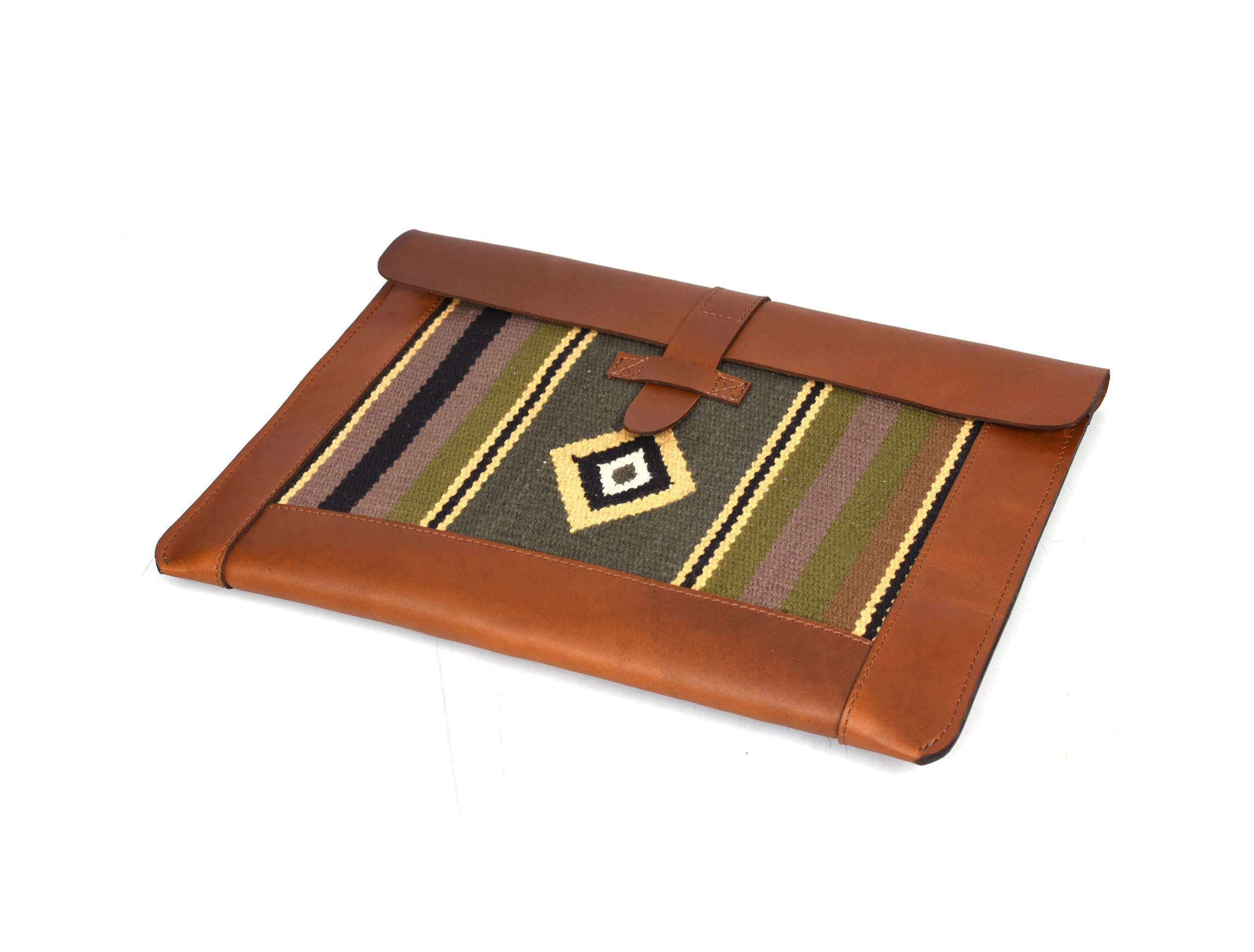 Vintage bohemian Leather Mac Book Sleeve