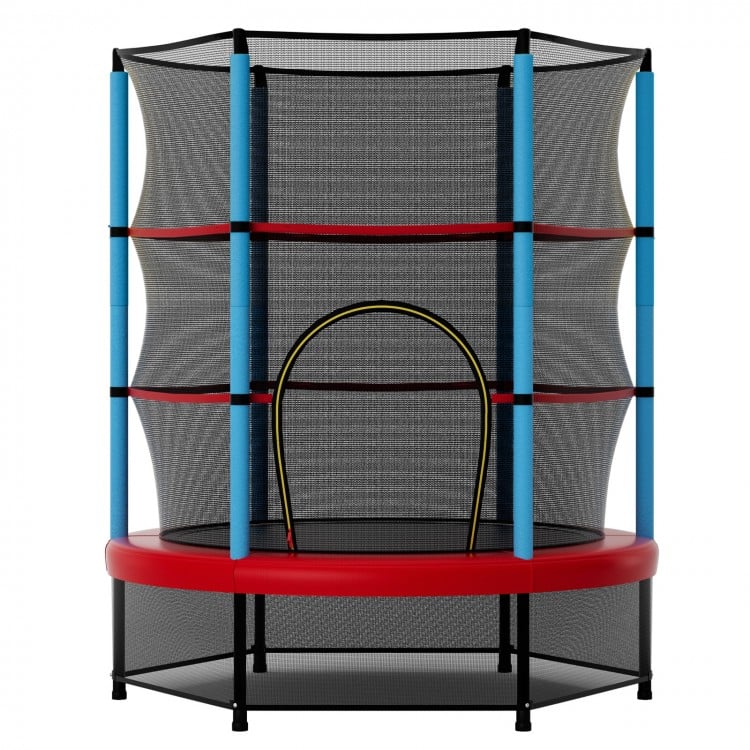 Kids Trampoline Recreational Bounce Jumper with Safety Enclosure Net