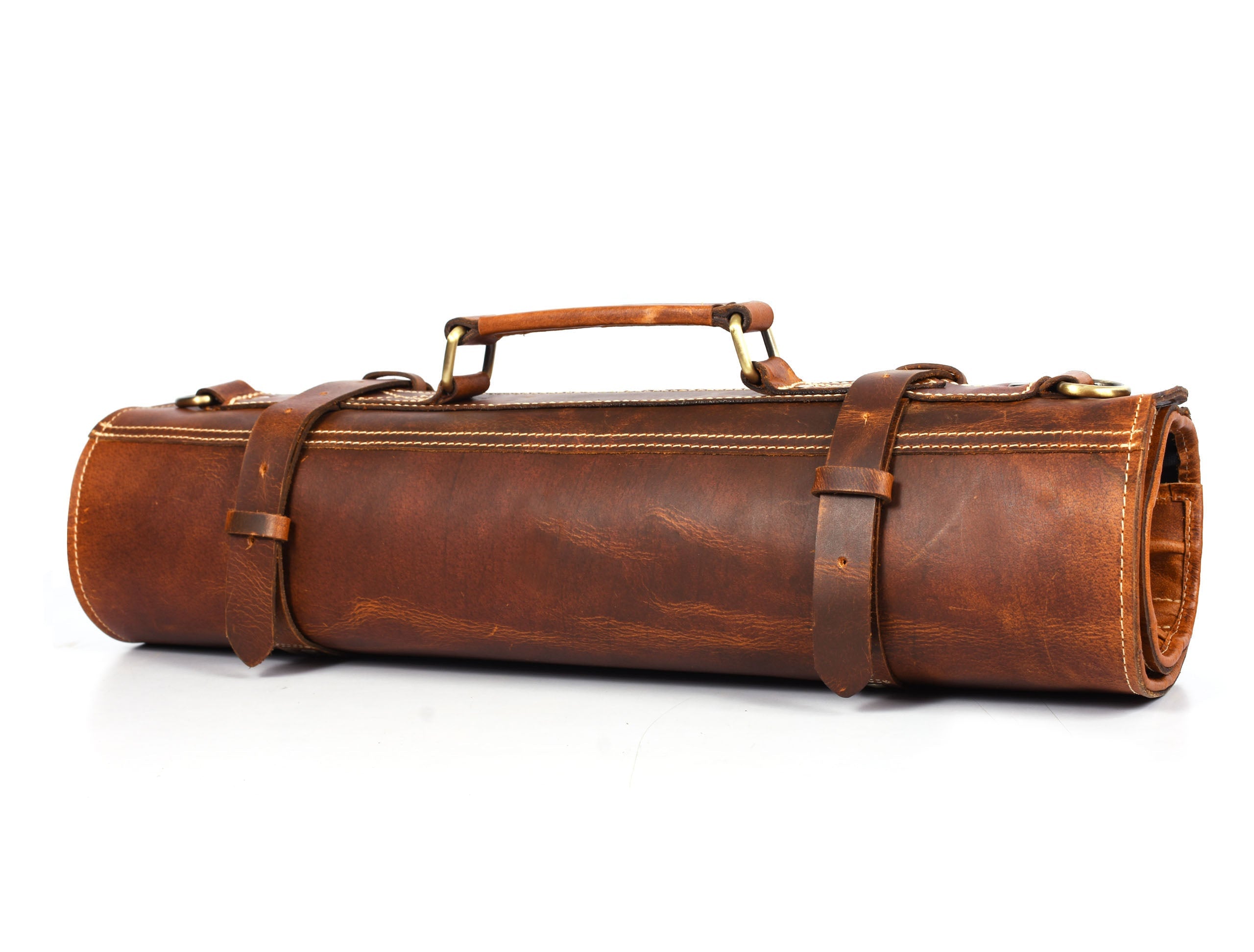 Aurora Leather Knife Roll 10 Slot