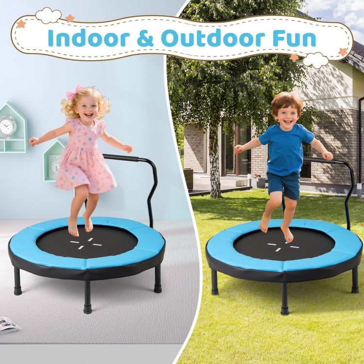 40 Inch Trampoline for Kids Indoor Outdoor Fitness Trampoline