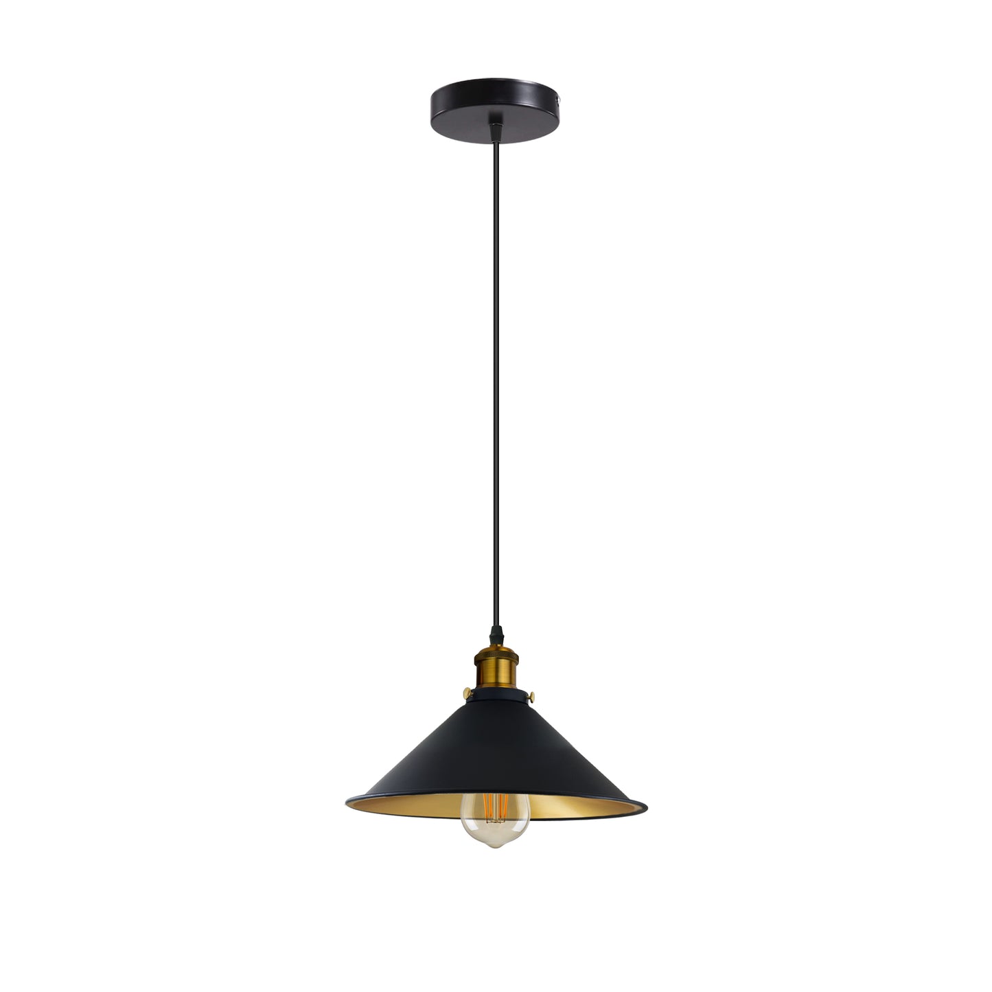 Industrial Cone Shade Single Head Pendant Light ~ 1708