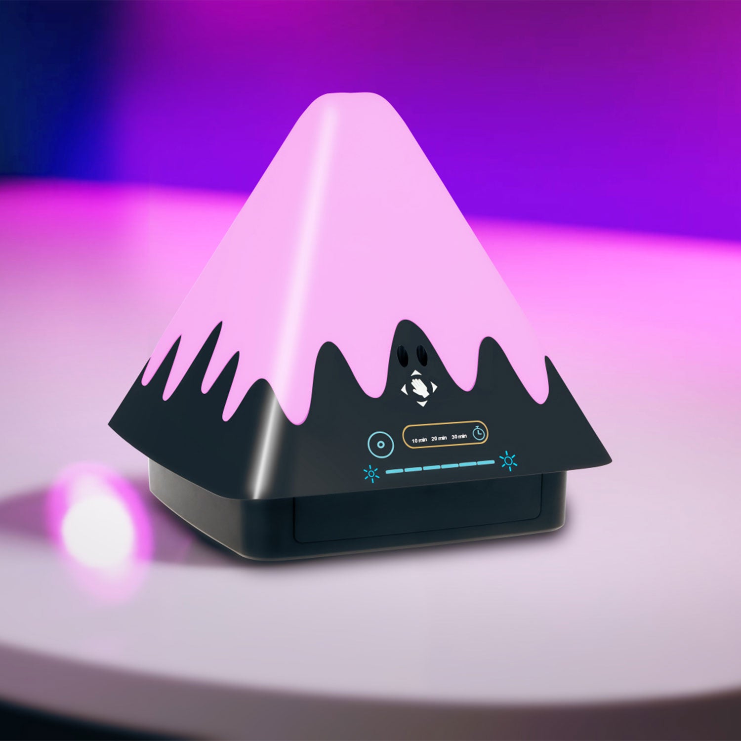 Touch Control Night Light 8-Color Change 6 Level Dimmable Light Brightness Table Lamp Portable Timer Lamp for Bedroom Office Camping