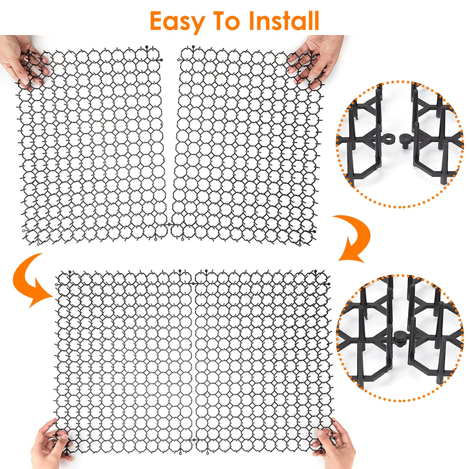 10Pcs Cat Spike Mat with Spikes 15.8x11.8in Cat Repellent Mats Spike Deterrent Stopper Mat for Pet Cats Dogs 13x1ft Area