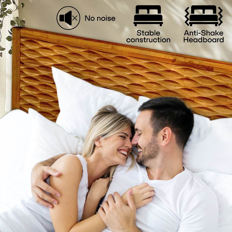 Elara Platform Bed Frame with Headboard