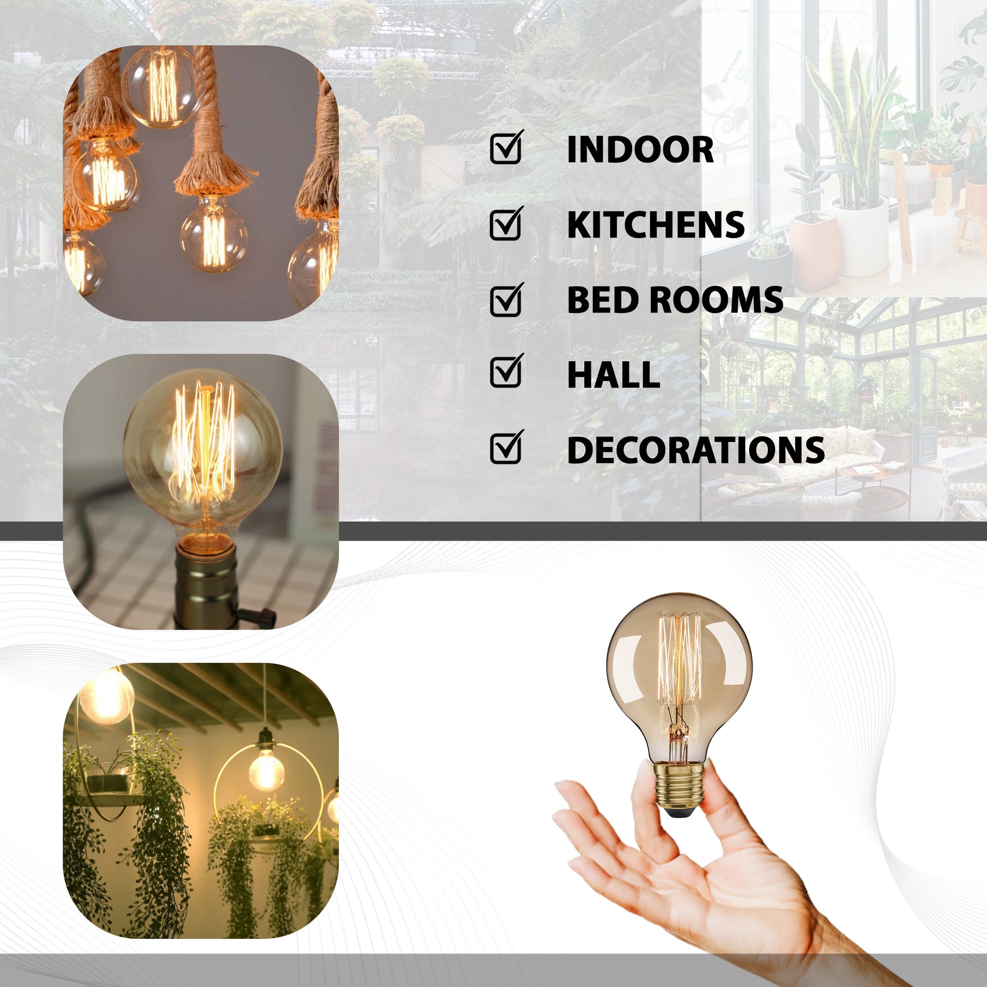 E26 G80 60W Dimmable Bulb~1050