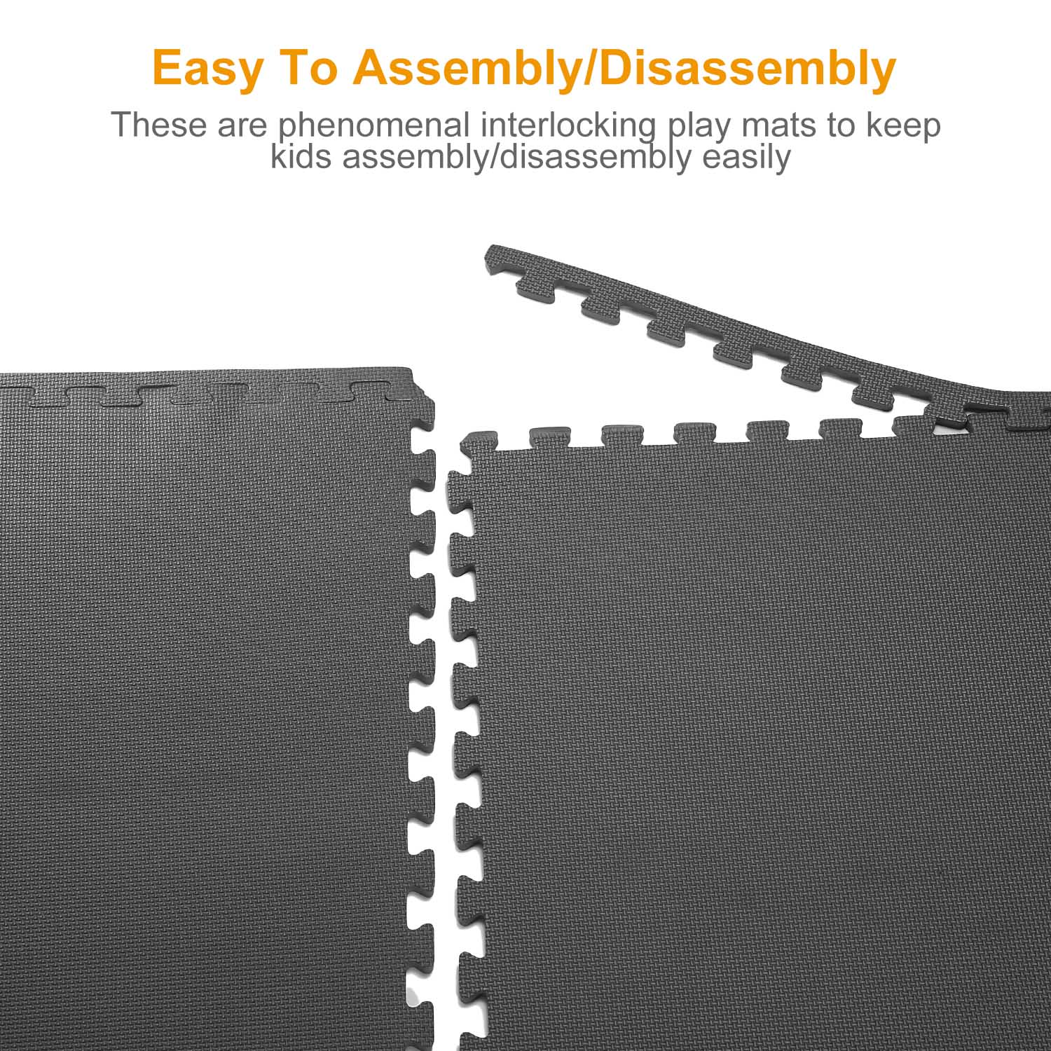 Puzzle Exercise Mat Foam Gym EVA Mat Interlocking Tiles Protective Flooring for Gym Equipment and Cushion for Workouts