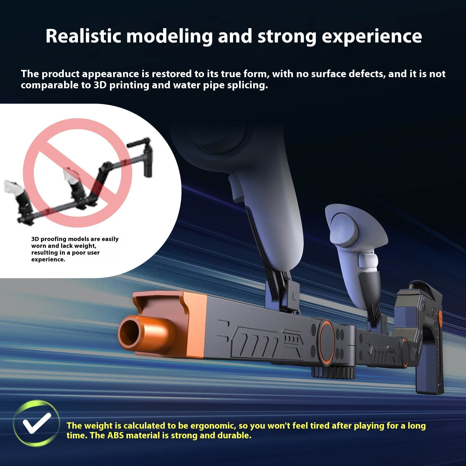 Quest 3 Gun Mount Submachine Gun VR Physical Auxiliary Accessories