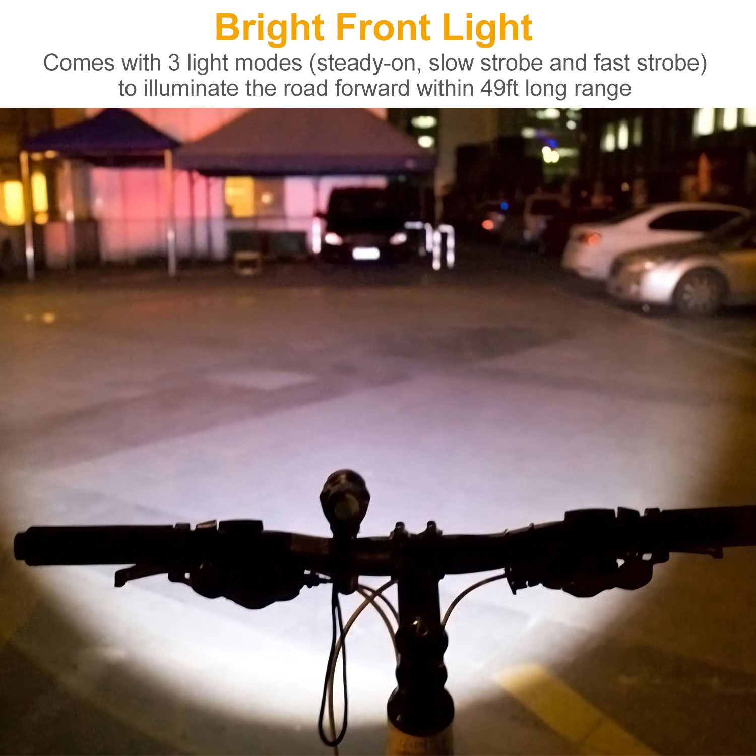 8000LM Bike Front Light Waterproof LED Bicycle Headlamp Cycling Rear Safety Flashlight Set