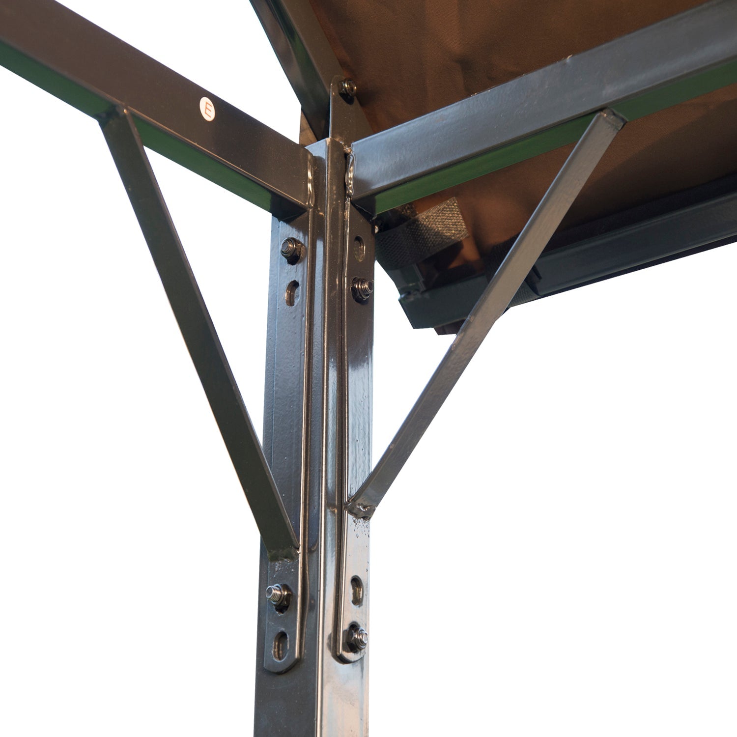 Outsunny 8x4ft BBQ Gazebo Tent Metal Frame Grill Canopy Garden Sunshade Portable Shelter Backyard w/ Side Shelf Coffee