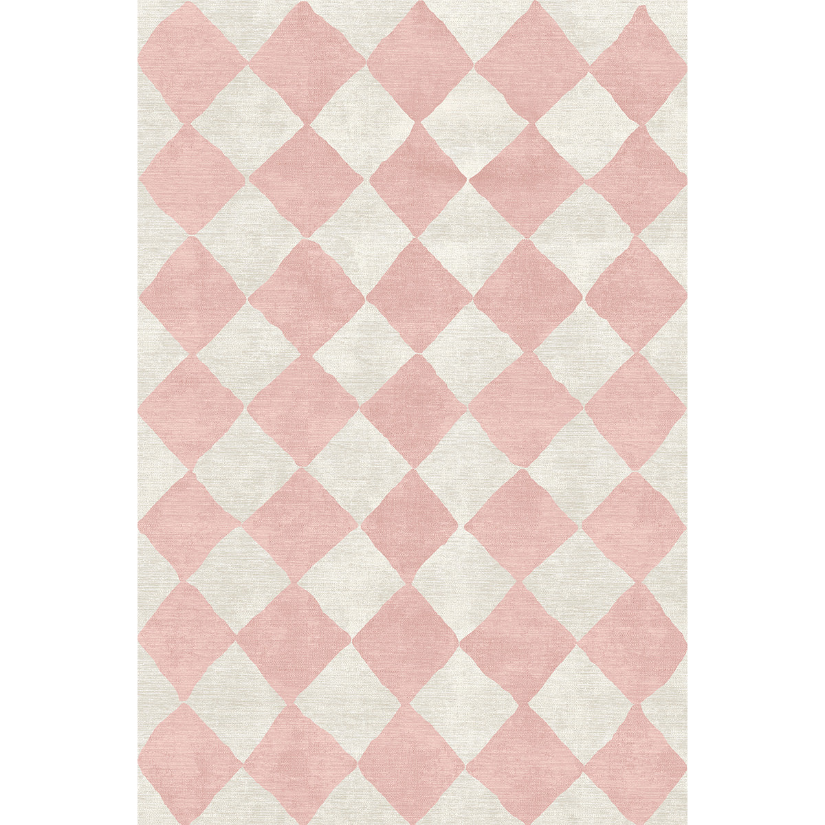 Trestres Checkered Malibu Pink & Ivory Rug
