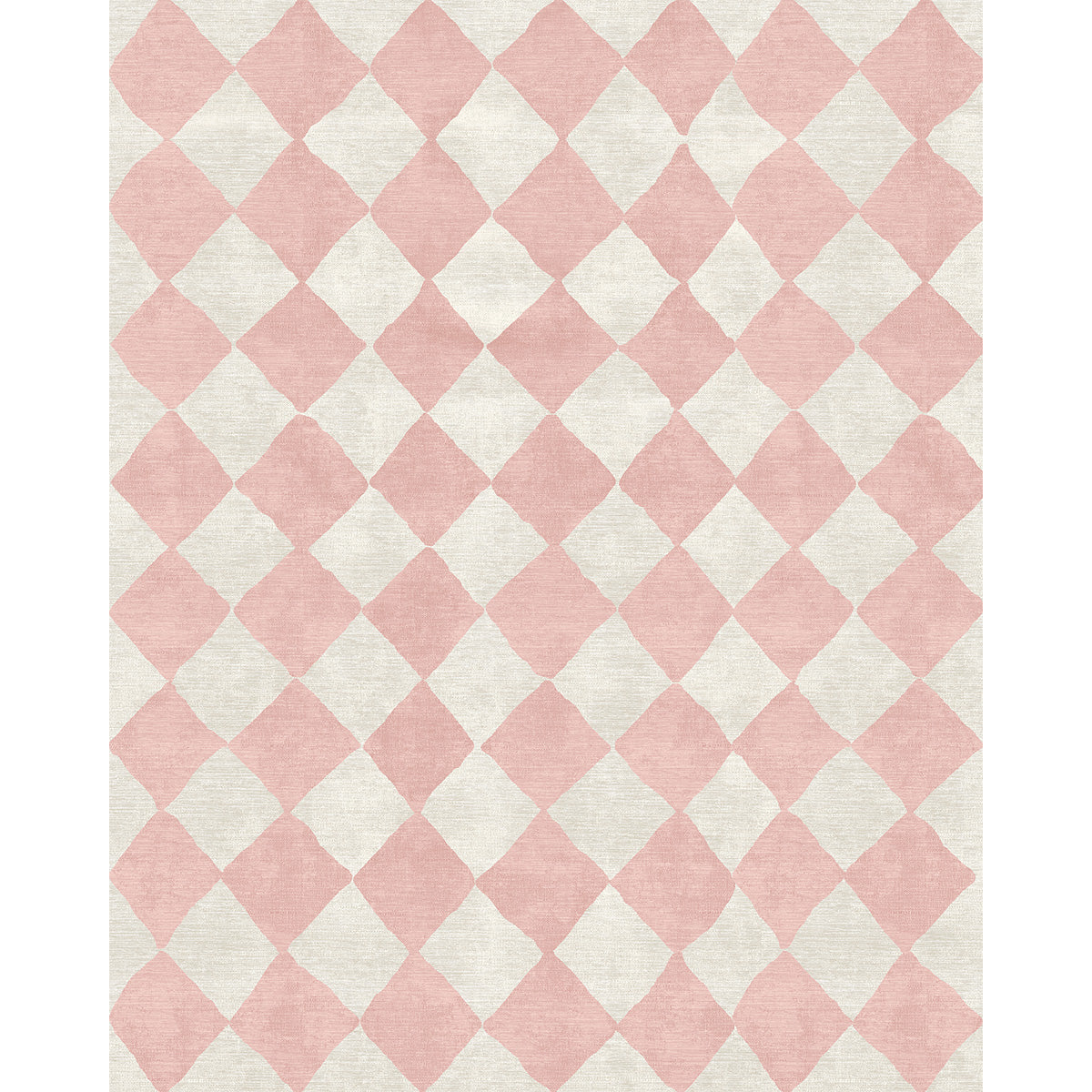 Trestres Checkered Malibu Pink & Ivory Rug