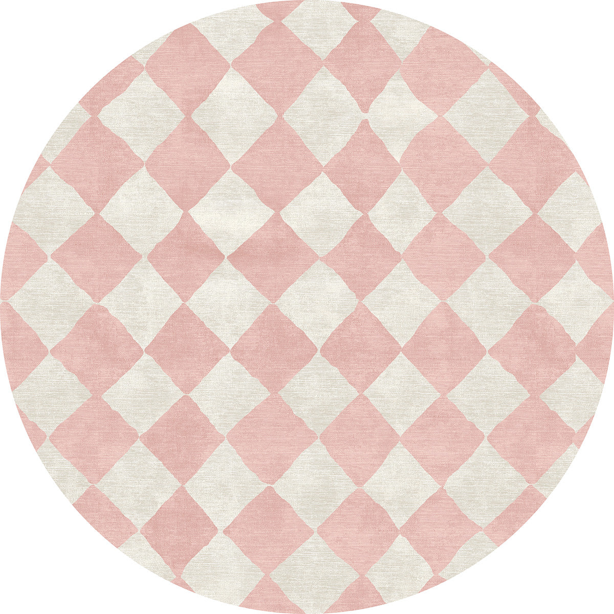 Trestres Checkered Malibu Pink & Ivory Rug