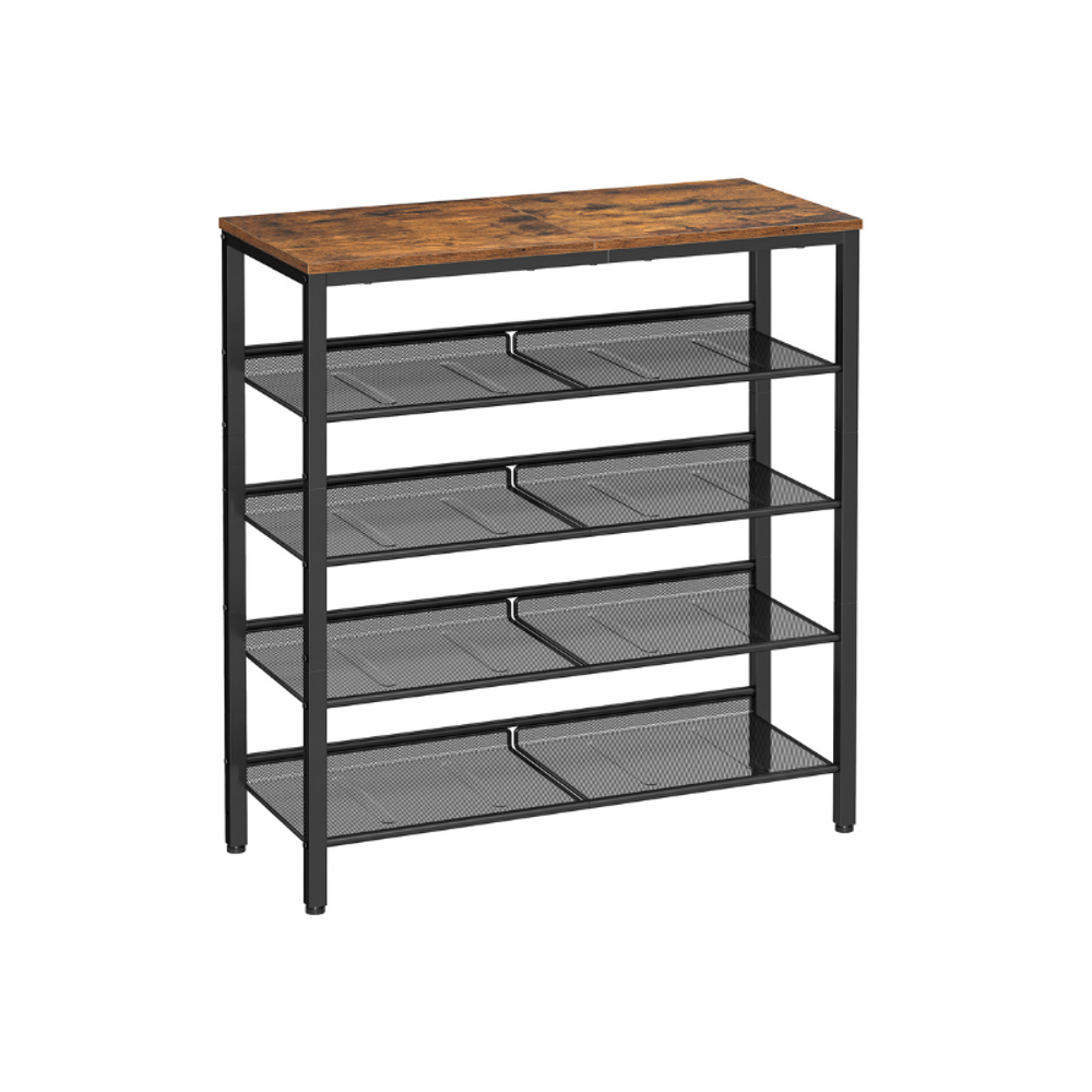 VASAGLE 5-Tier Shoe Rack with Storage Shelves and Spacious Top