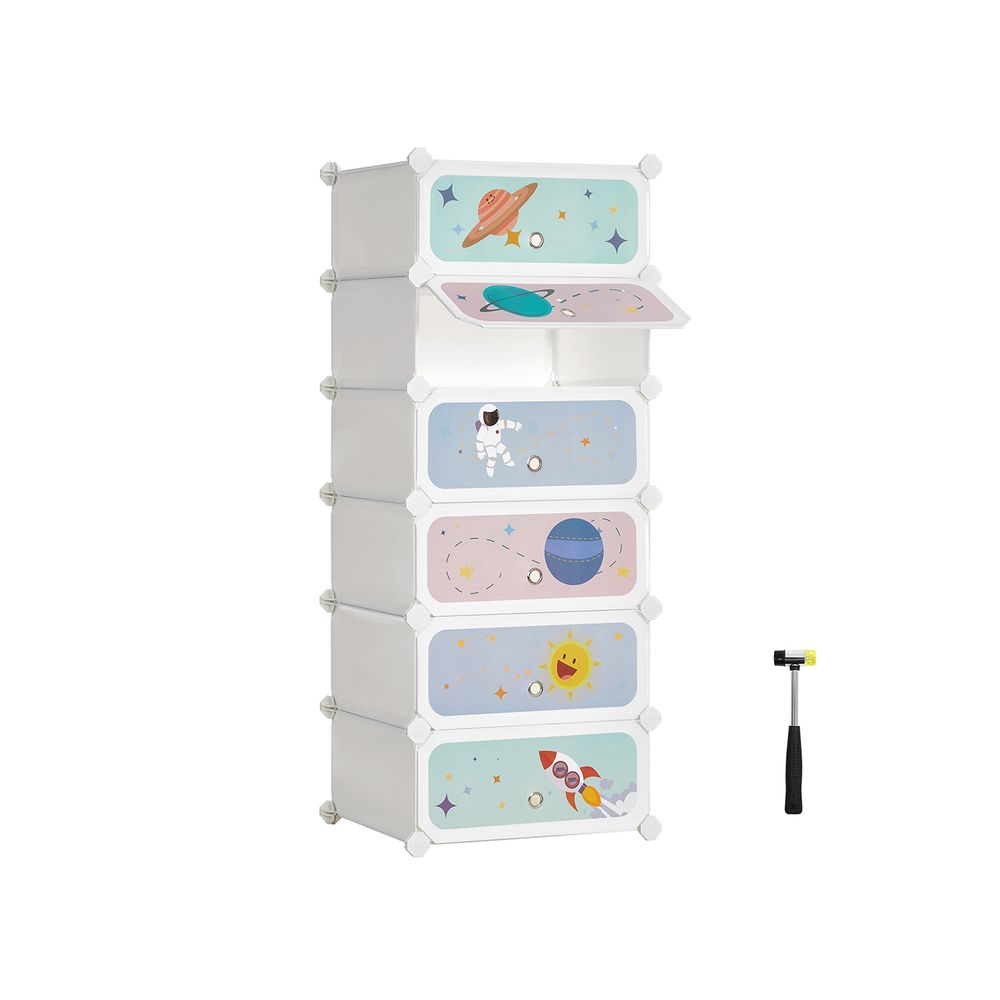 SONGMICS Kids' Shoe Rack with Doors
