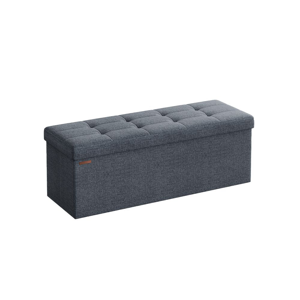 SONGMICS MAZIE Collection 43'' Folding Storage Ottoman Bench