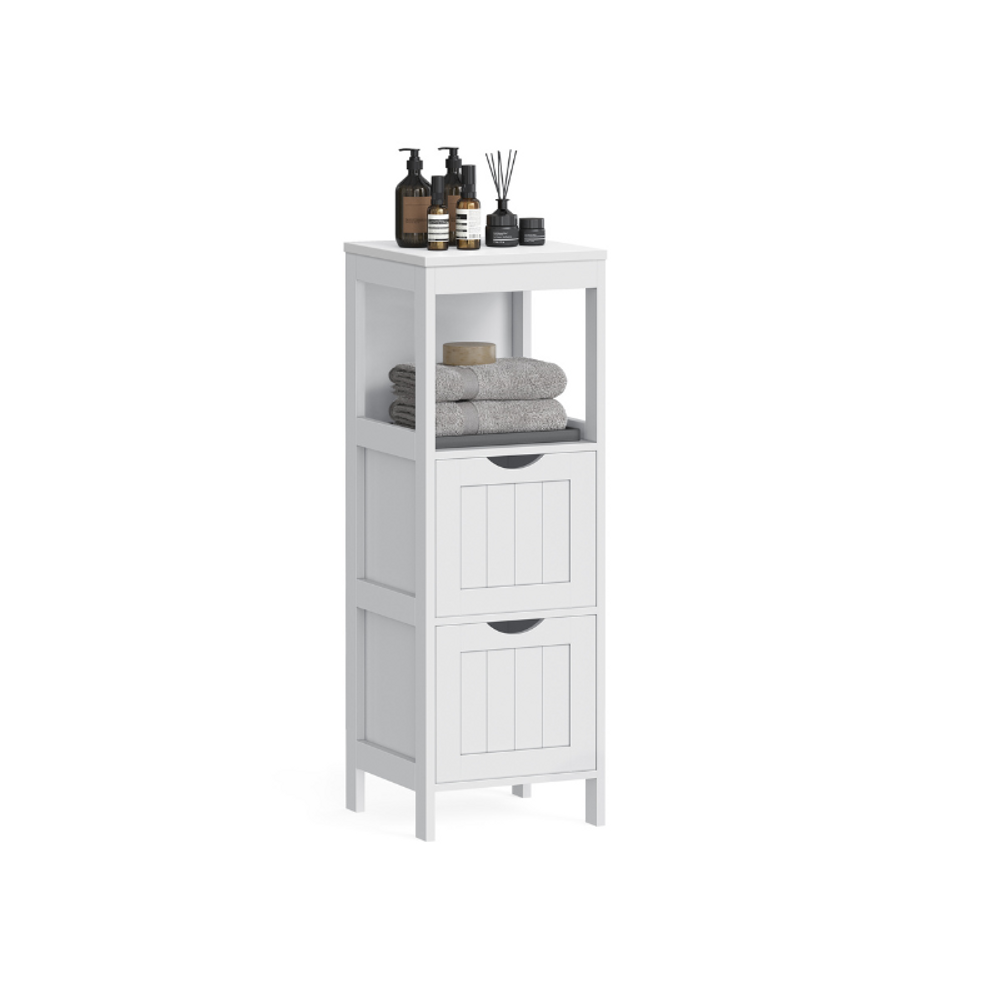 VASAGLE Bathroom Floor Cabinet with 2 Drawers
