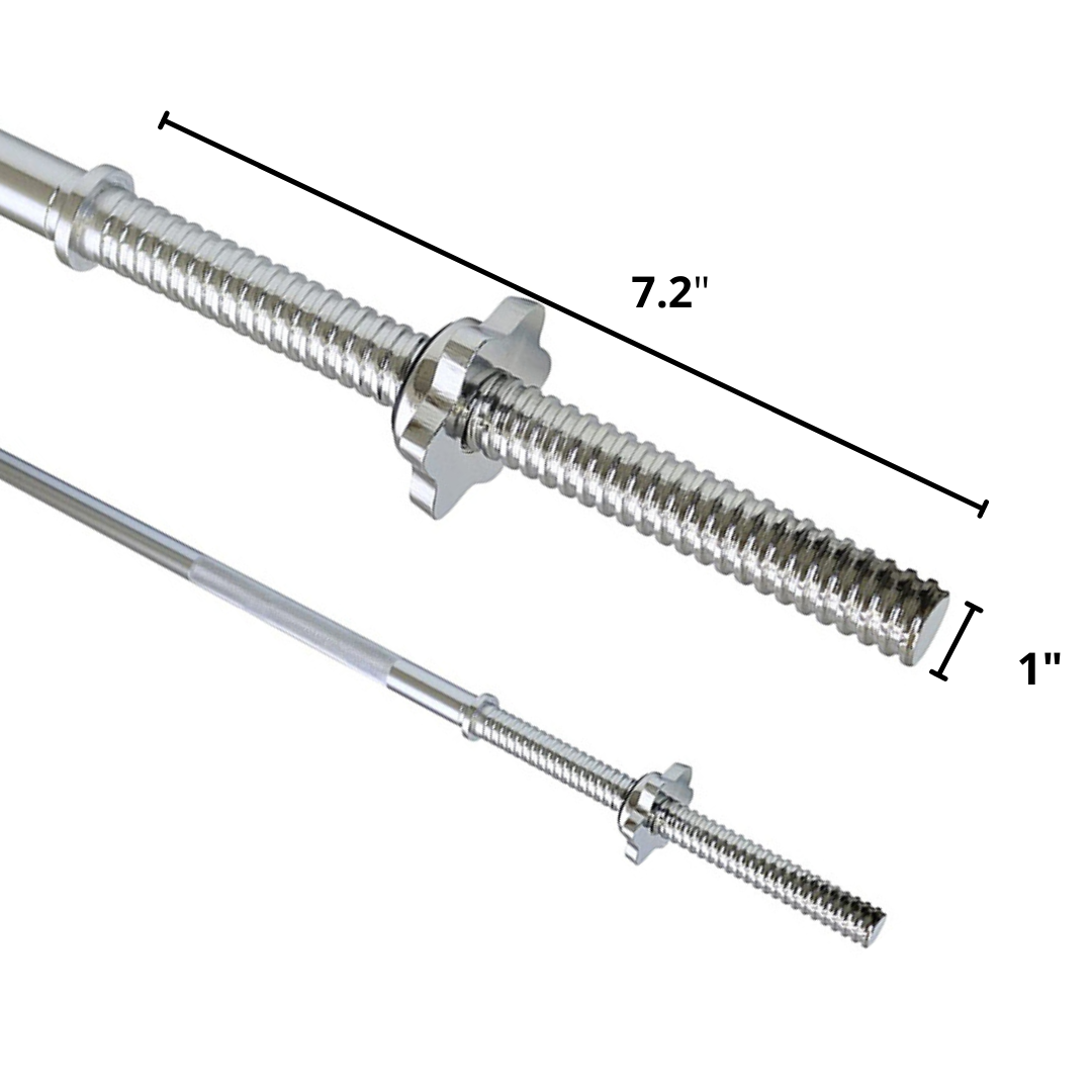 HAJEX Olympic and Standard Barbell Bars 4Ft, 5Ft, 6Ft and 7Ft