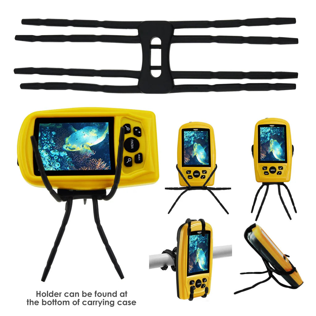 FF-3308-8 Portable Underwater Fishing & Inspection Camera System, 3.5" Color LCD Monitor, 20M Cable, 120° Wide-Angle Camera with IR LEDs