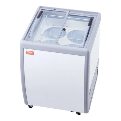 VEVOR 5.6 Cu.ft Commercial Ice Cream Display Case Gelato Dipping Freezer Cabinet