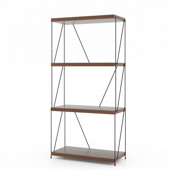 2/3/4/5-Tier Multipurpose Display Rack with Metal Frame-4-Tier