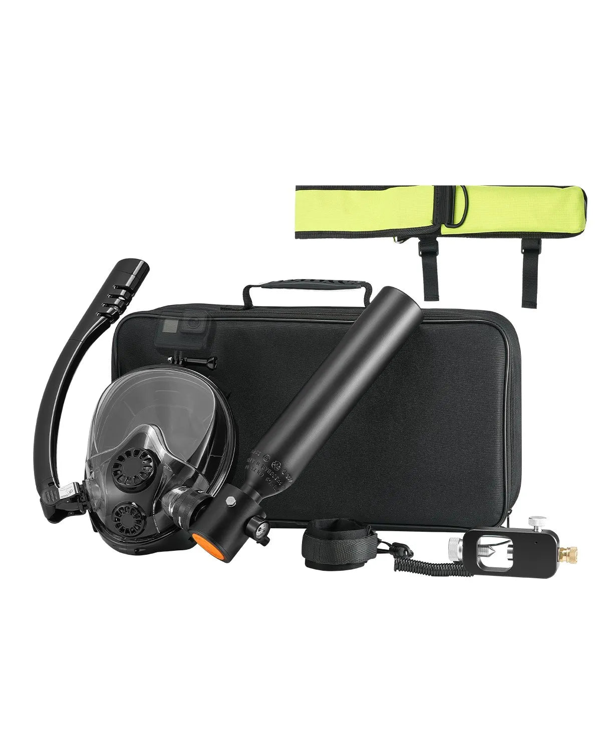 VEVOR 0.5L Scuba Tank 32.81 ft Diving Depth Refillable Snorkel Air Tank Kit