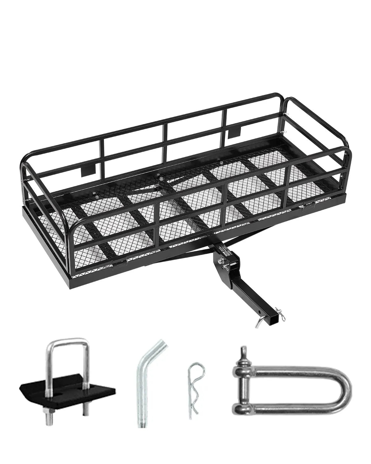 VEVOR 500 lbs Hitch Cargo Carrier Folding Hitch Cargo Carrier for 2" Receiver