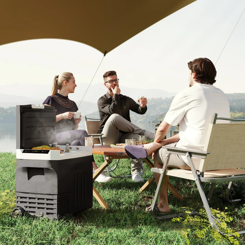 12 Volt Car Fridge Refrigerator, 42 Quart Portable Electric Cooler, 12V/24V DC & 100-240V AC, -4℉-68℉