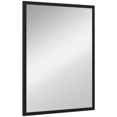 20" x 28" Bathroom Mirror for Wall, Rectangular Mirror for Living Room, Bedroom, Entryway, Black