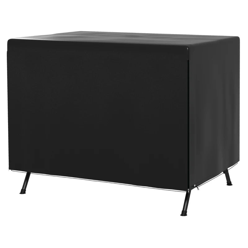 3-Seater Patio Swing Cover, Outdoor Garden Furniture Protection, 85" x 61" x 59", Black