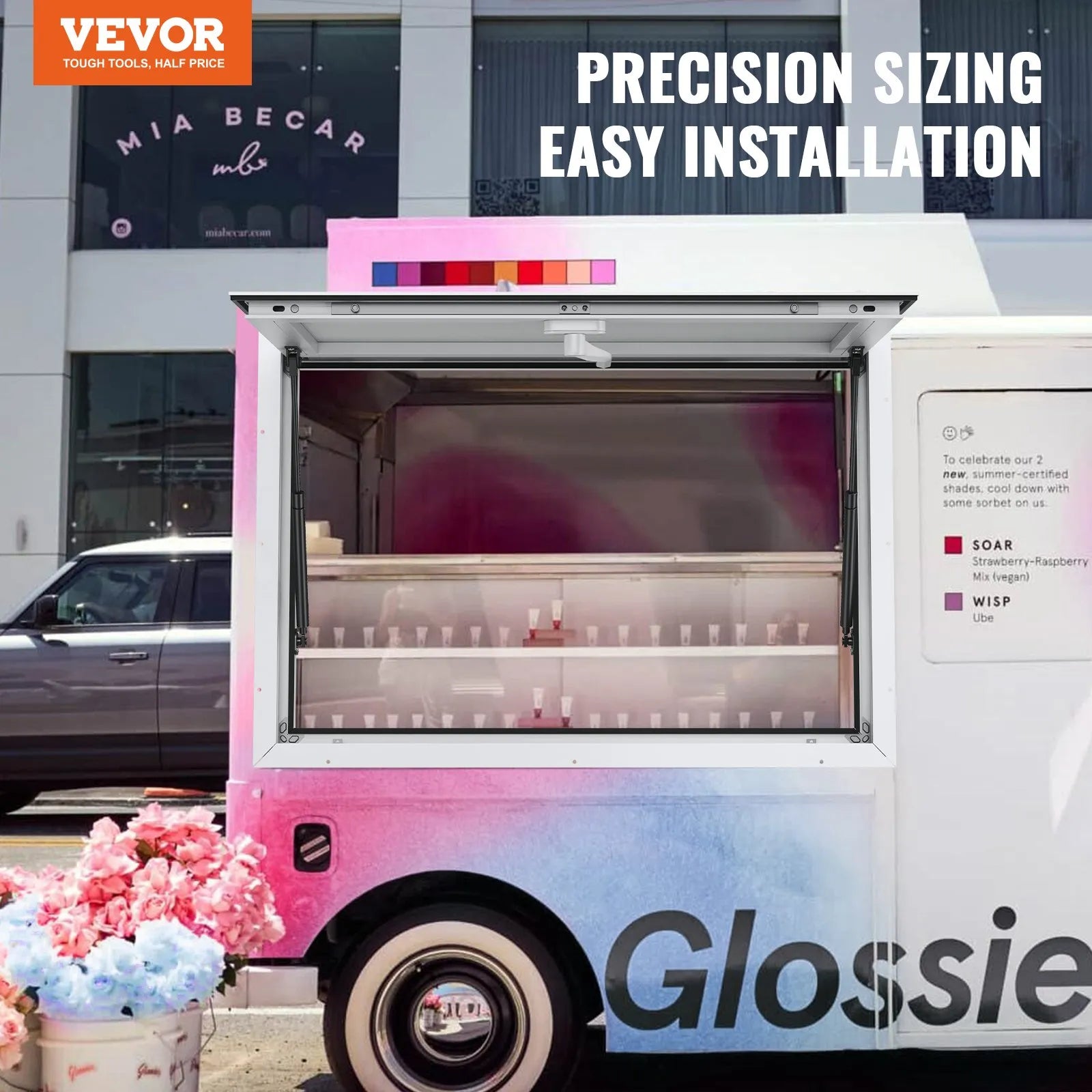 VEVOR 36"L x 24"W Concession Stand Serving Window Food Truck Service Awning