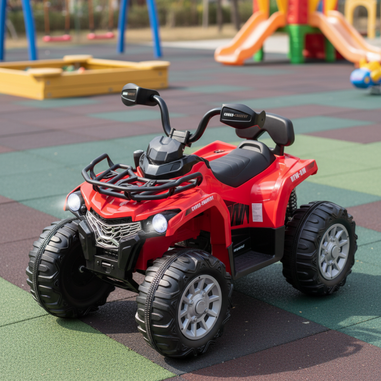 12V Kids Ride On ATV 4 Wheeler with MP3 and Headlights-Red