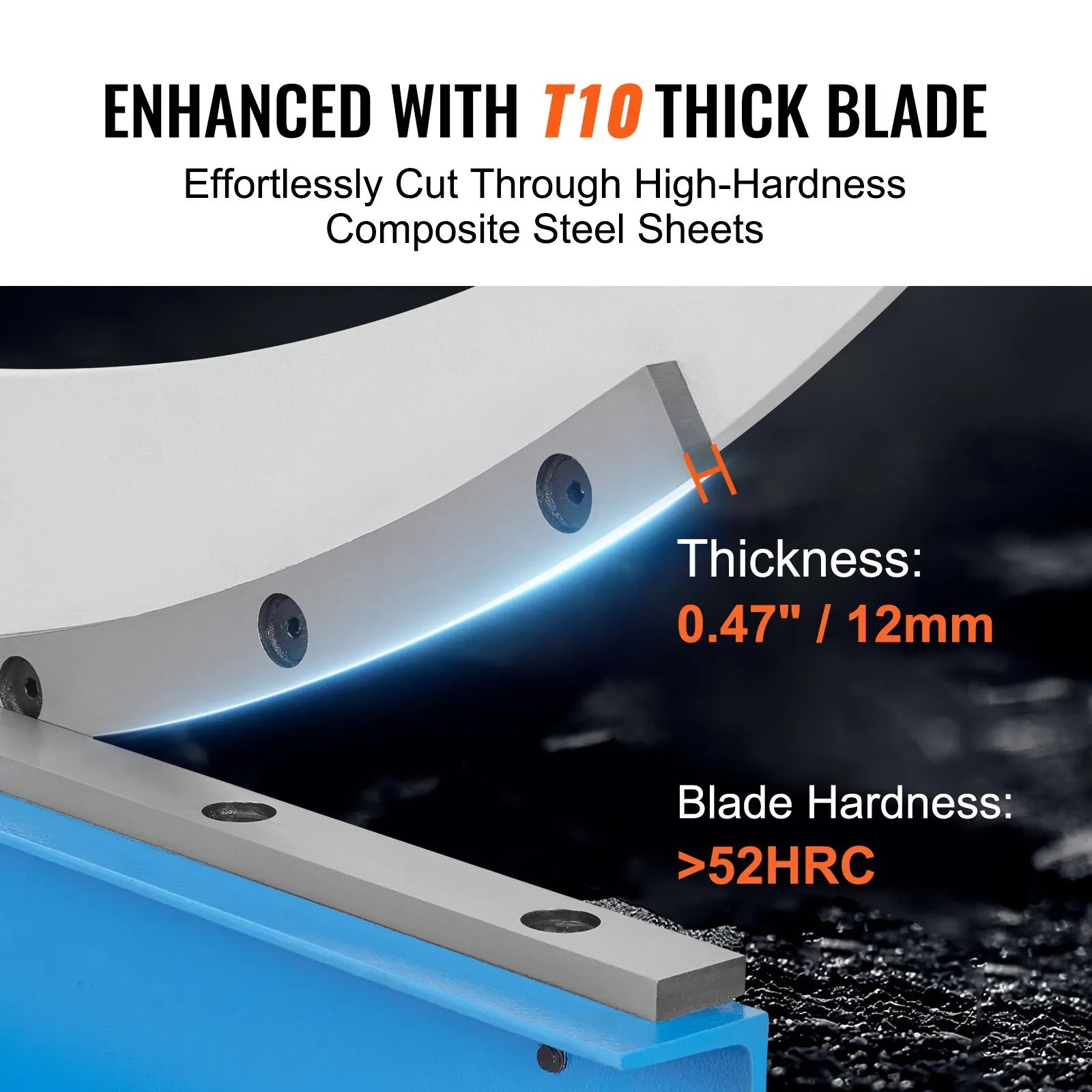 VEVOR 32" Manual Hand Plate Shear for Metal Sheet Processing, Benchtop Cutter with Q235 Material, for Crafts Thick Steel Crafting, Heavy Duty Roll Press Machine for Builders, DIY Enthusiasts