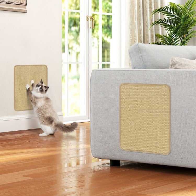 16 x 12 Inch 6-Piece Cat Scratcher Mat Set