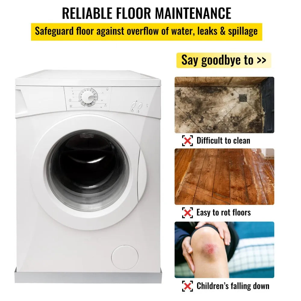 25X27X2.5 Inch Sink Stainless Steel 304 Washing Machine Drip Pan 1.2mm