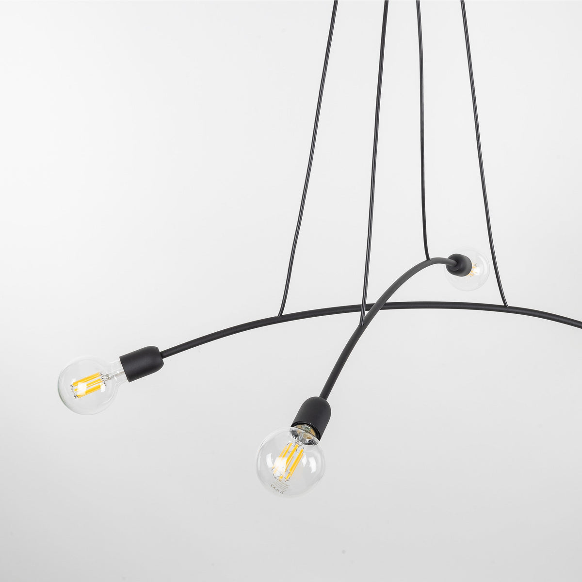 HELIX Black Minimalist Pendant Light 4 (Clearance)