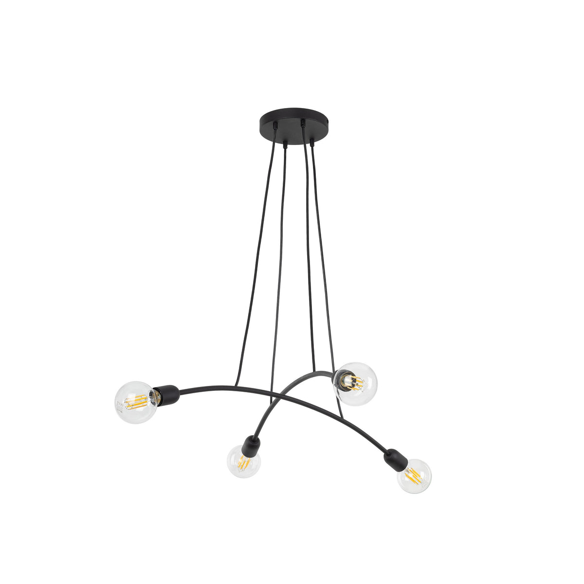 HELIX Black Minimalist Pendant Light 4 (Clearance)