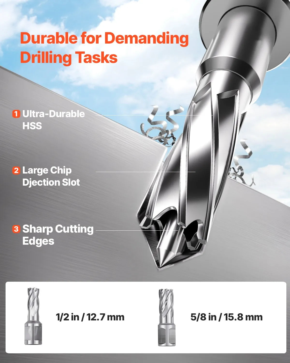 Magnetic Drill 1200W 2810 lbf Mag Drill Press 1.6 in Boring Diameter Yellow