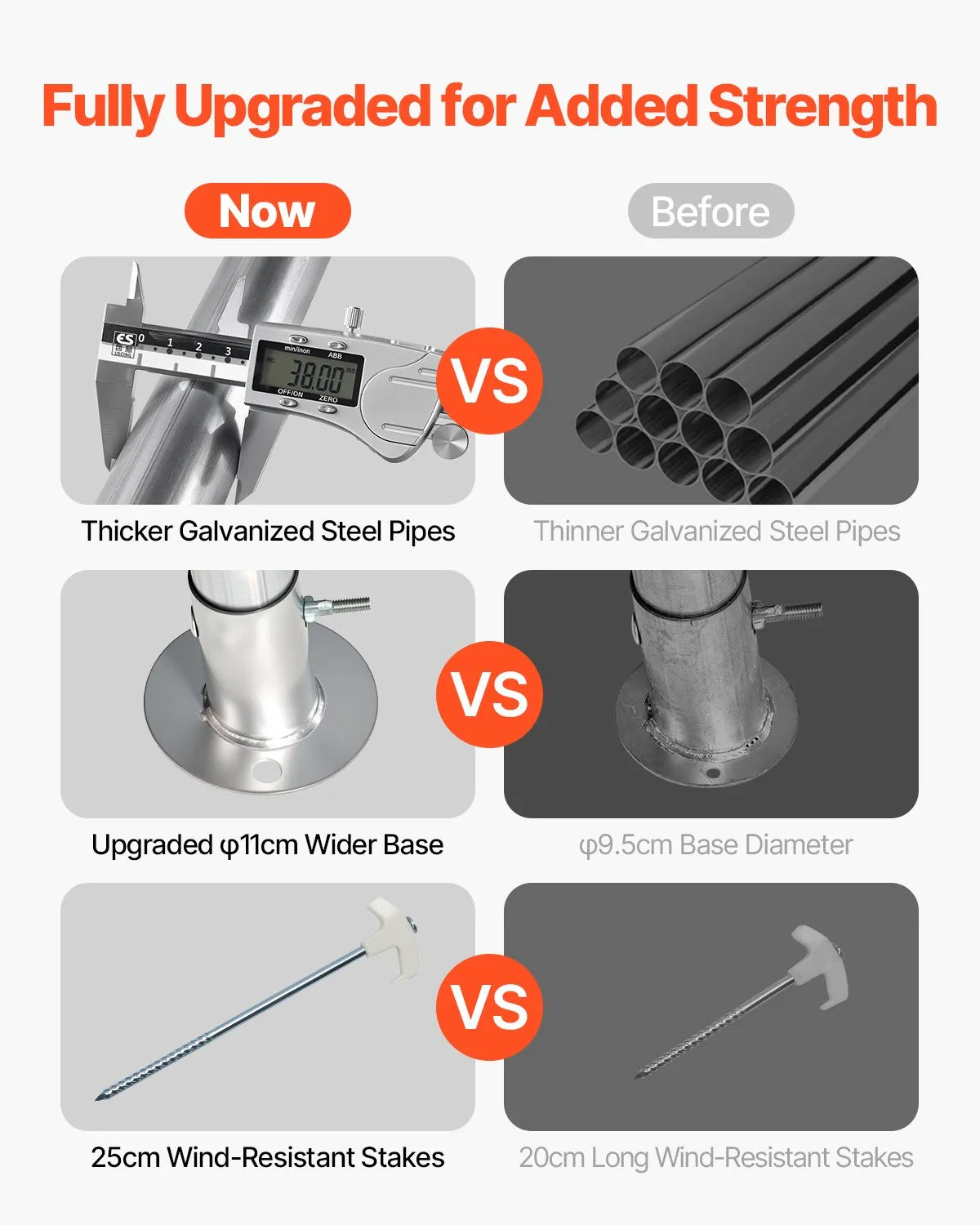 VEVOR Outdoor Storage Portable Shed 10x15 ft Waterproof Canopy Garage 2 Doors