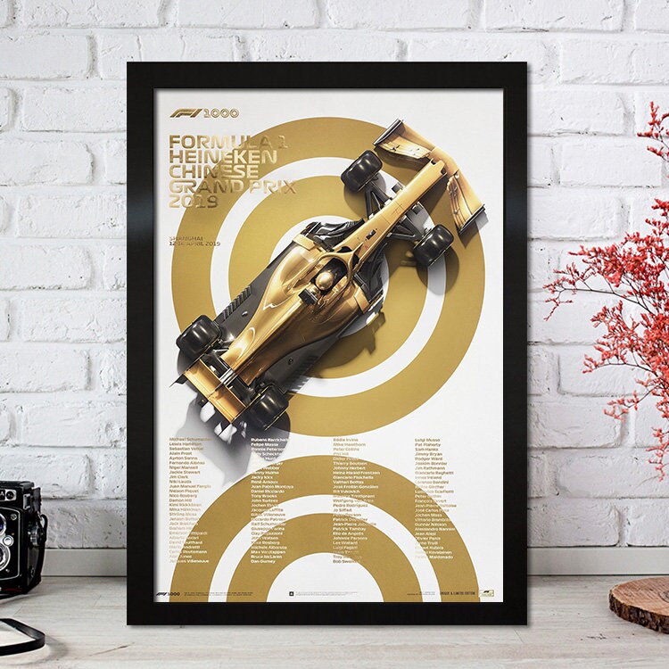 Poster Formel 1 Rennfahrer Legenden Rennwagen I Deko Print ohne Rahmen