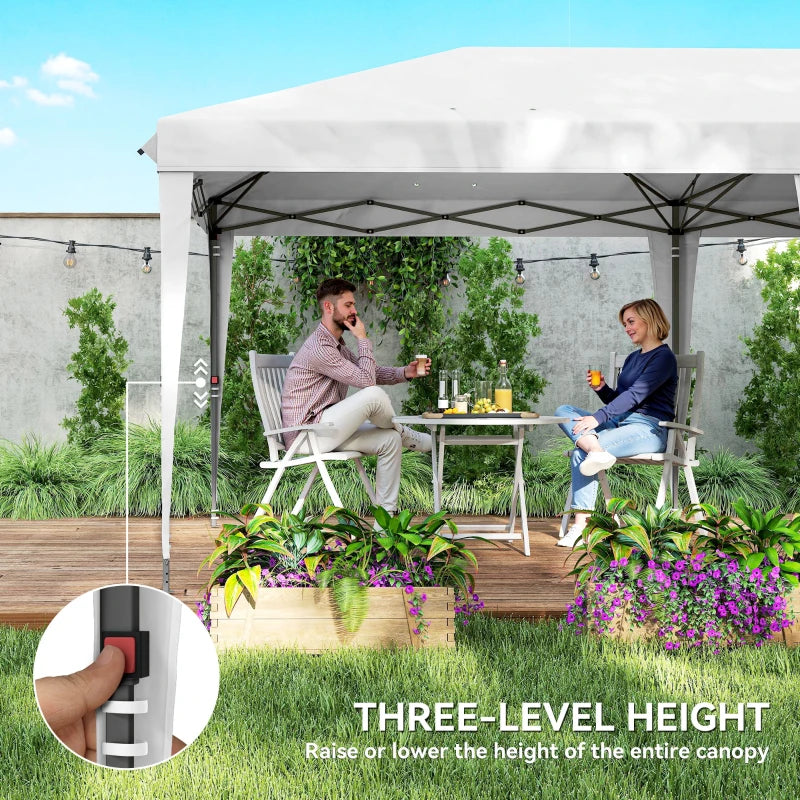 10' x 20' Outdoor Pop Up Canopy Tent Party Tent Instant Shelter W/ Carrying Bag, White