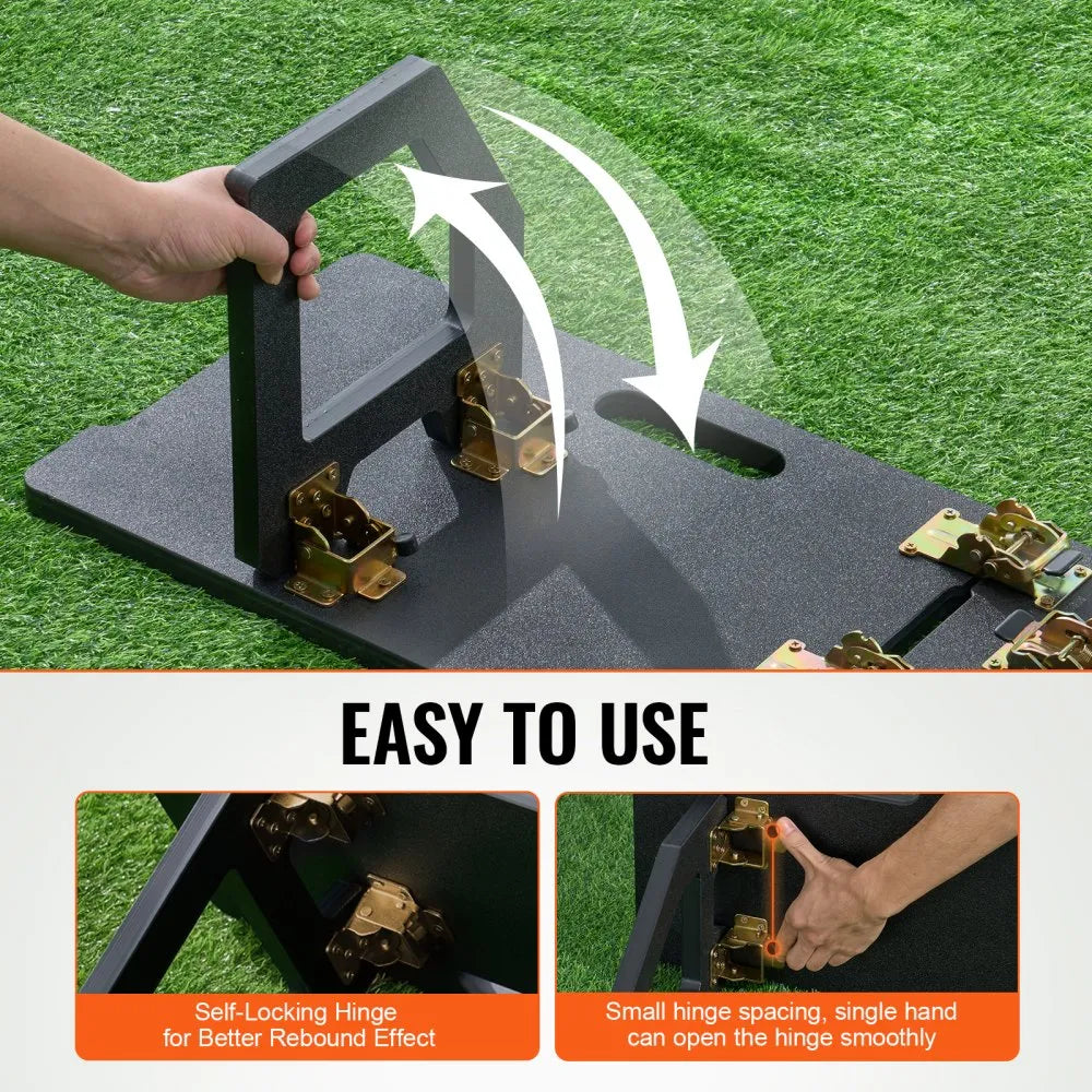 VEVOR 45"X13" Soccer Rebounder Board Portable Soccer Wall with 2 Angles Rebound
