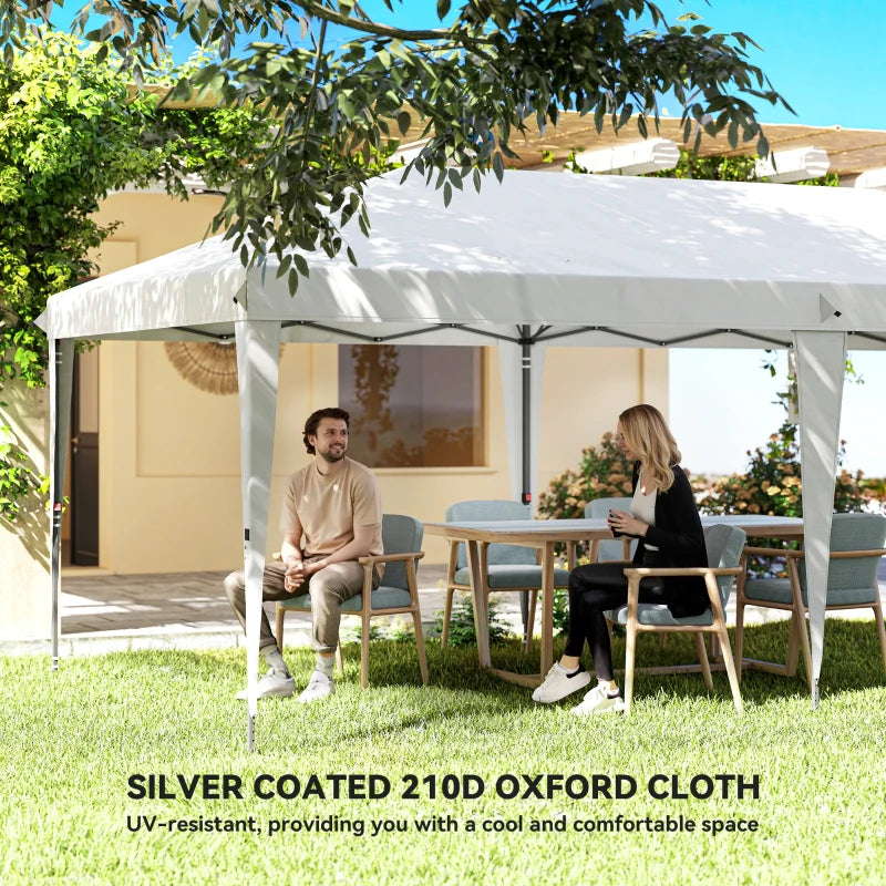 10' x 20' Outdoor Pop Up Canopy Tent Party Tent Instant Shelter W/ Carrying Bag, White