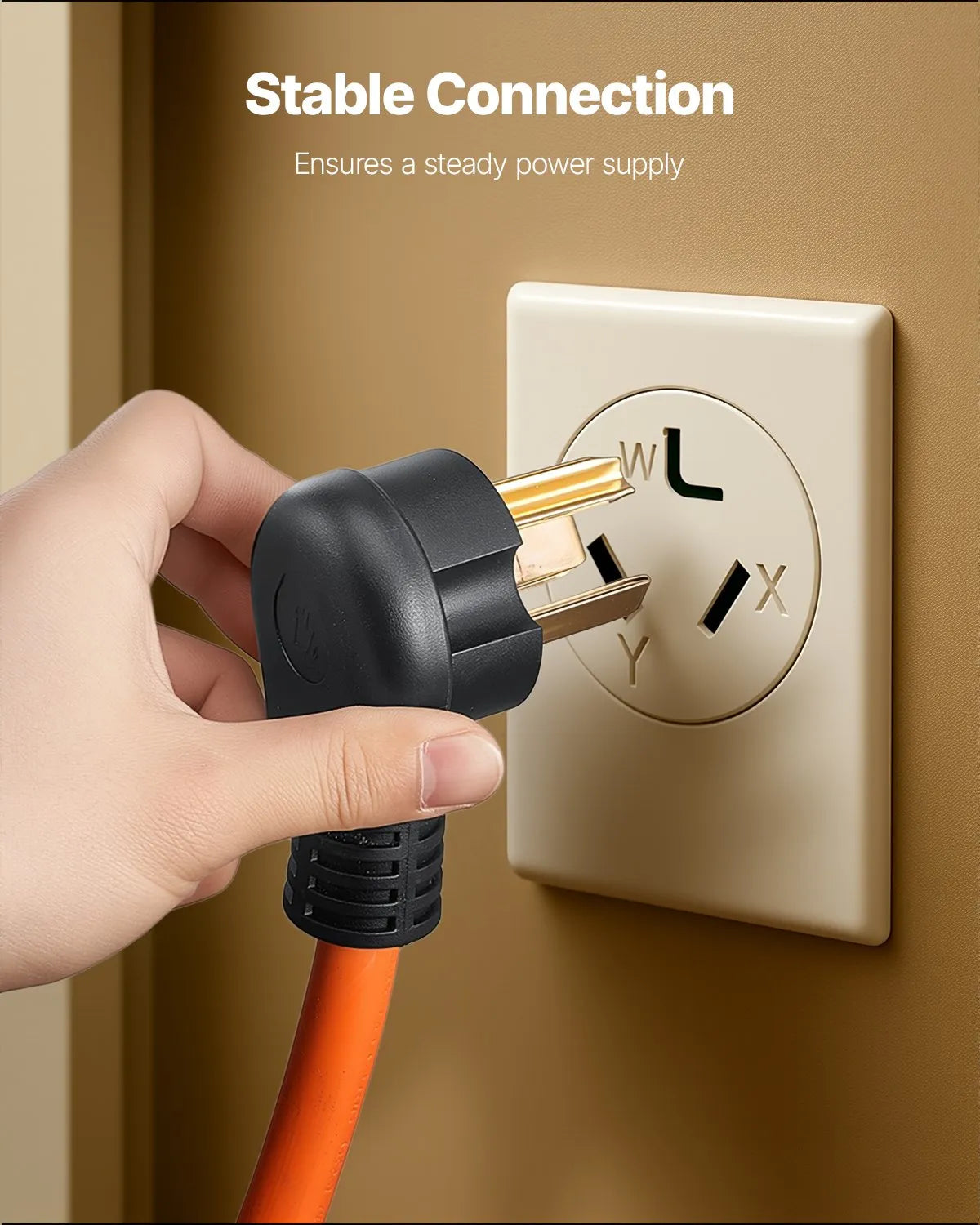 VEVOR 50 ft Dryer Extension Cord 3-Prong NEMA 10-30P to 10-30R Dryer Cord 30A