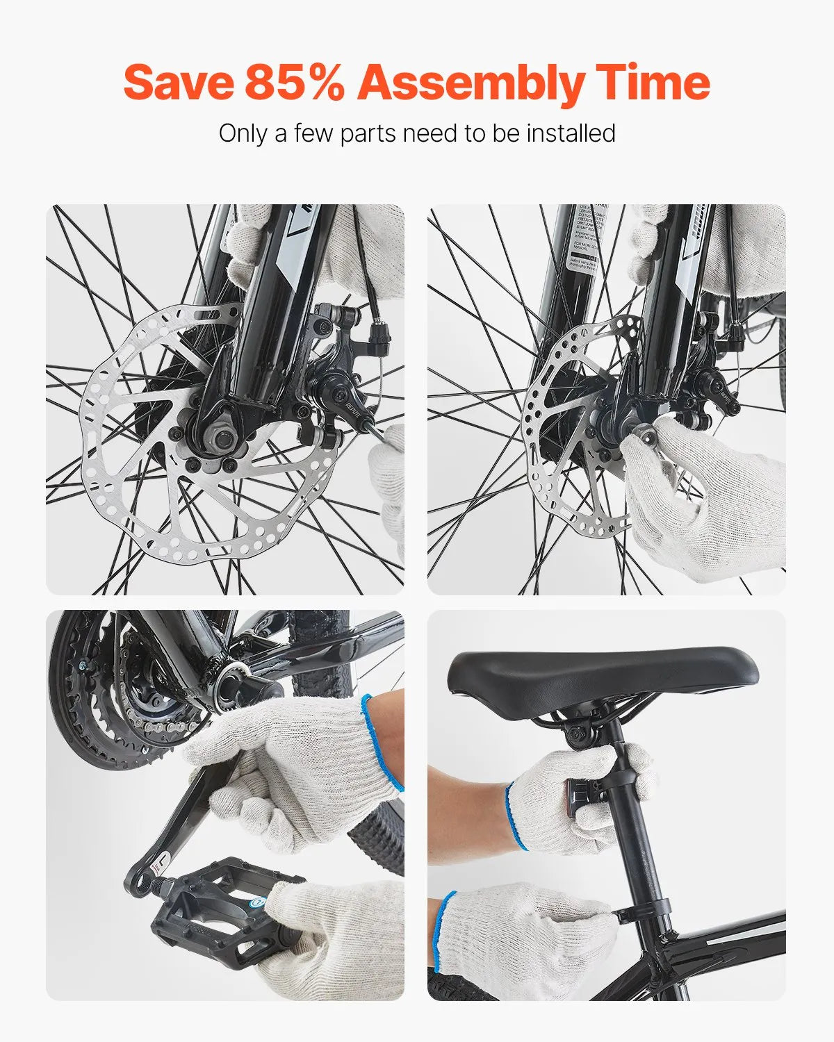 VEVOR 29" Mountain Bike MTB Bicycle Shimano 21 Speed Front Suspension Disc Brake
