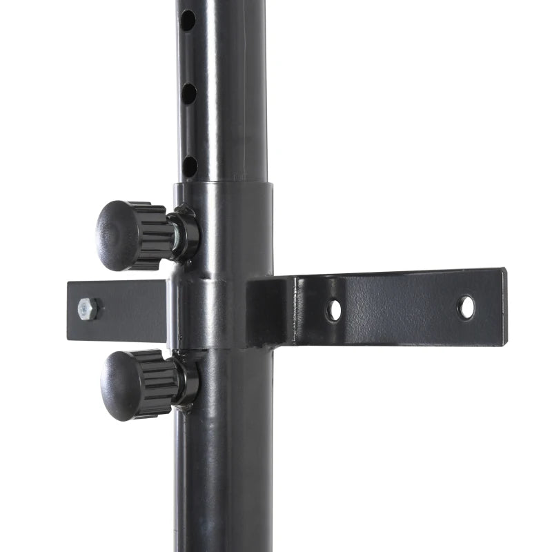 Soozier 220lbs Wall Mounted Punching Bag Hanger, Adjustable Height Punching Bag Holder for Boxing and MMA Training