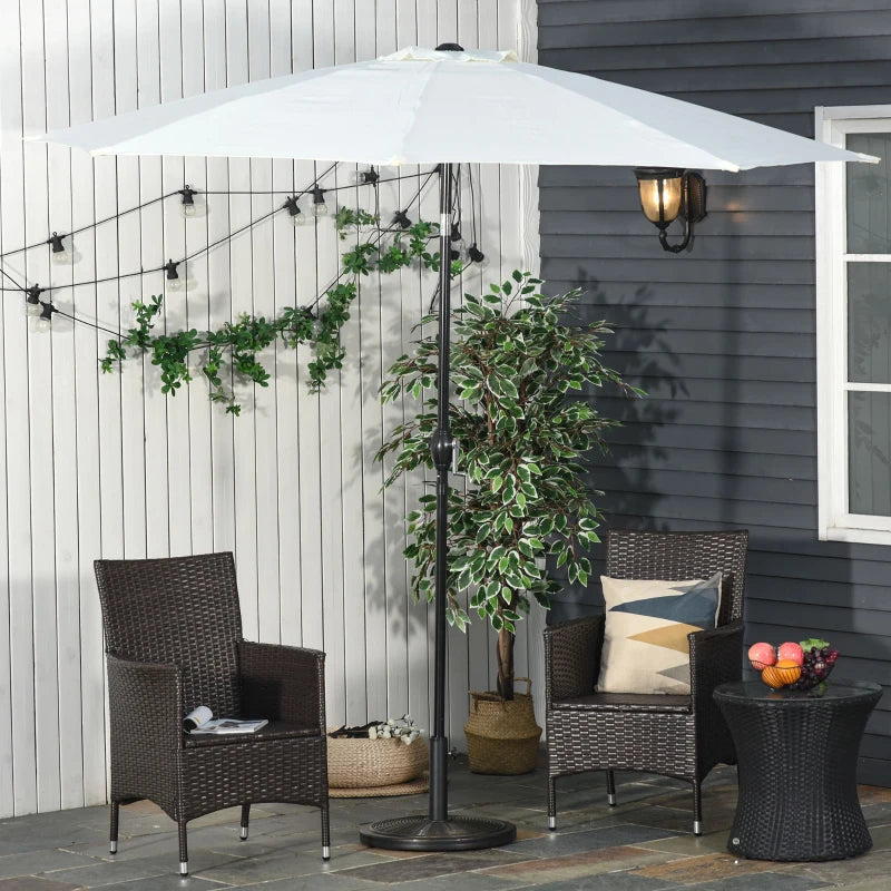 29LBS Offset Patio Umbrella Cement Base Stand Cantilever Parasol Holder Weight, Fits Φ1.4", Φ1.5", Φ1.9", Black